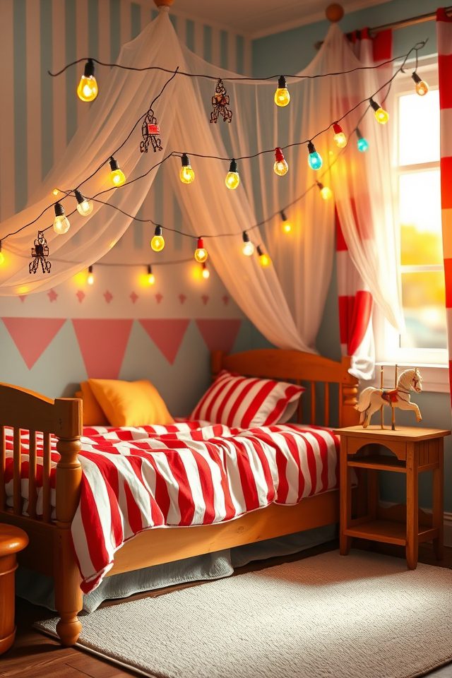 whimsical funfair string lights