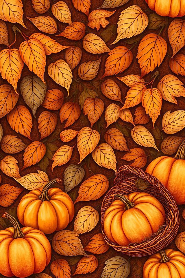 17 Wallpaper Ideas for Fall to Refresh Your Space 10 autumn themed decorative wallpaper