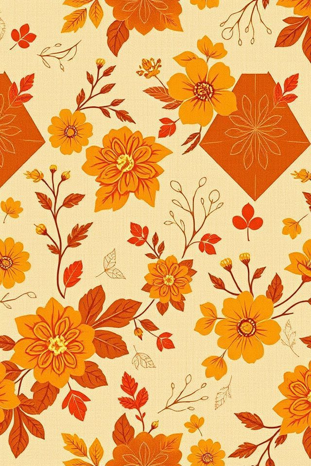 17 Wallpaper Ideas for Fall to Refresh Your Space 6 autumnal vintage wallpaper charm