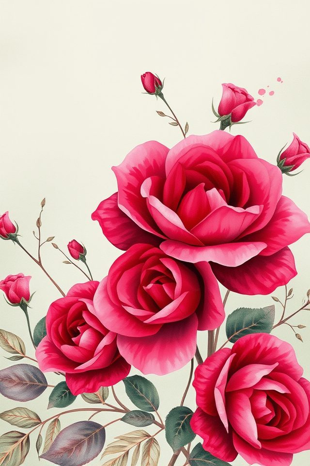 bold floral wall designs