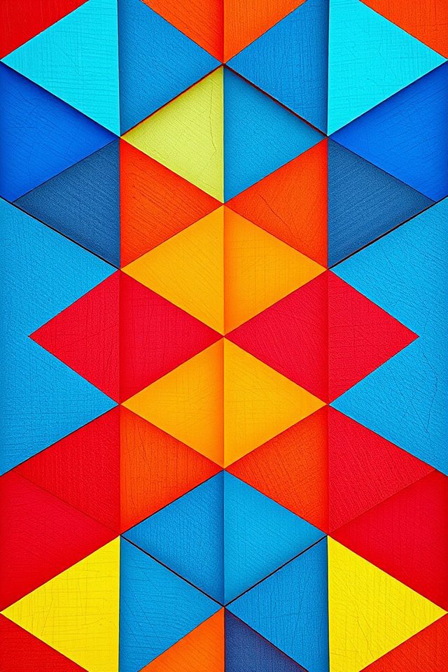 bold geometric entrance hall