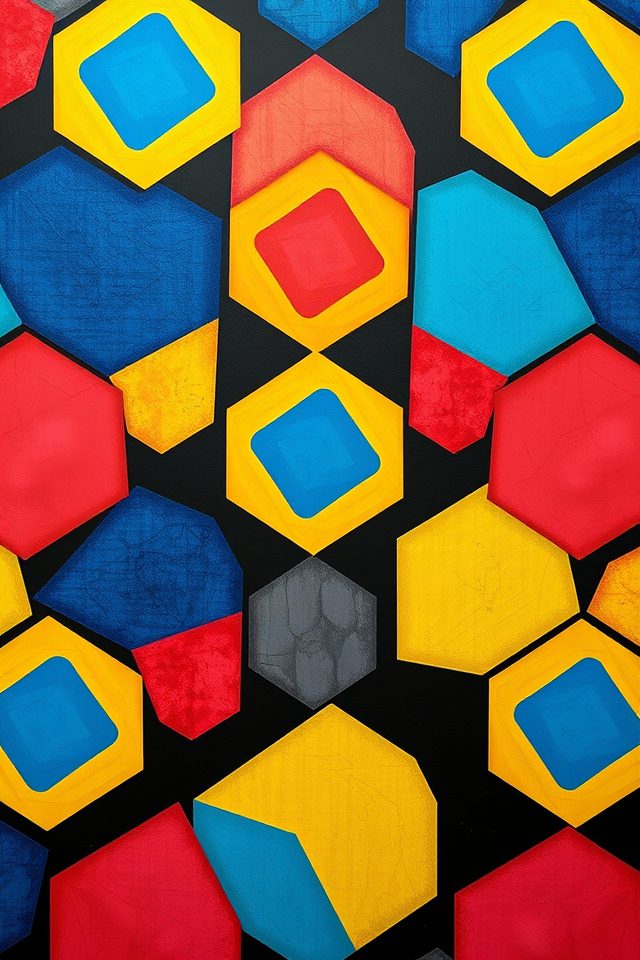 bold geometric wallpaper elegance