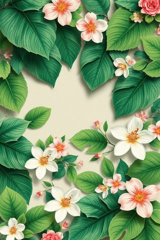 botanical themed serene retreat