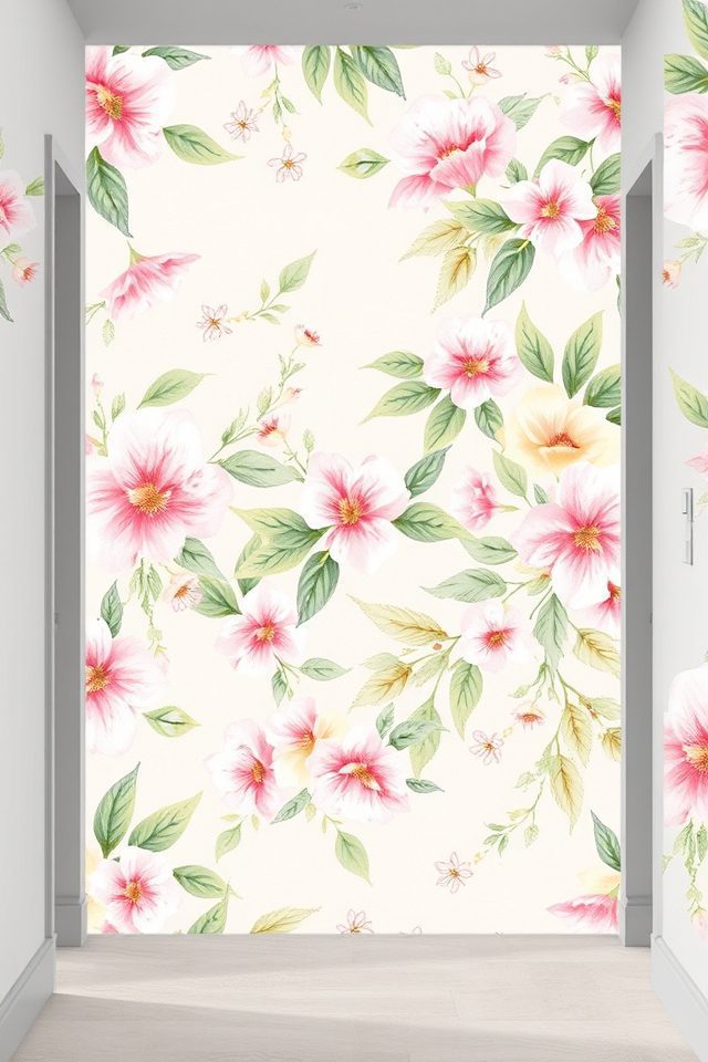 charming floral entryway decor