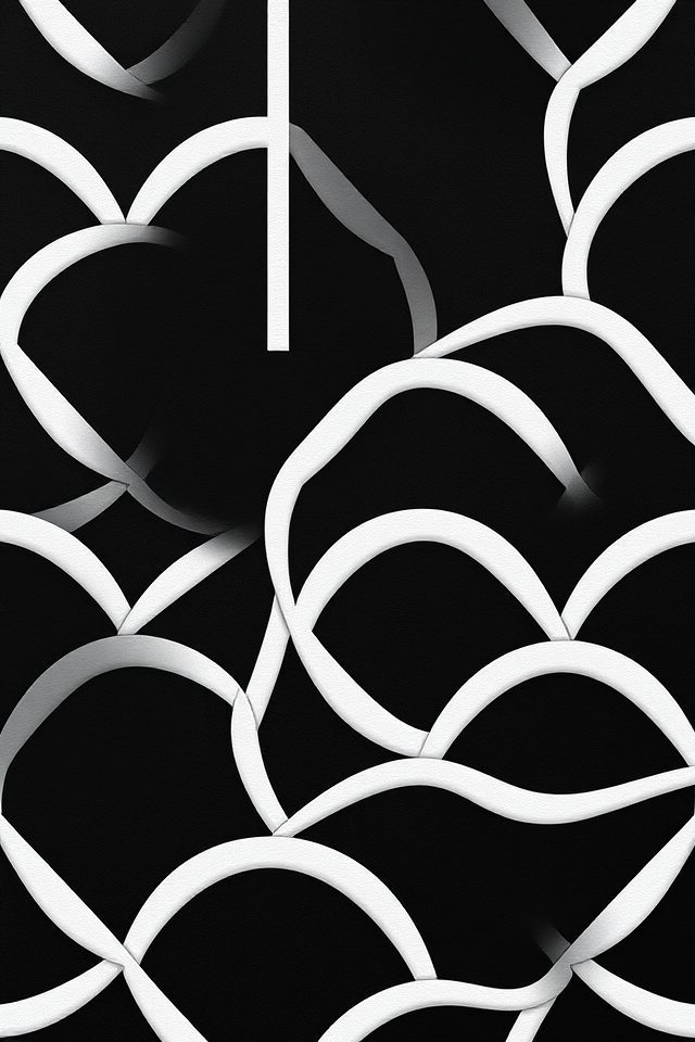 chic black and white office