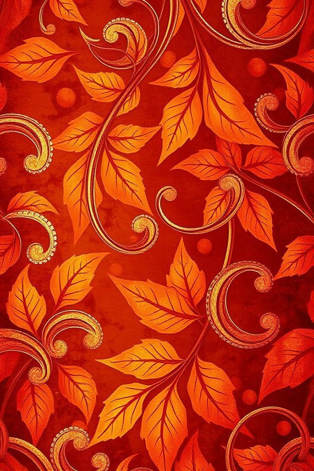 17 Wallpaper Ideas for Fall to Refresh Your Space 17 elegant autumn metallic decor