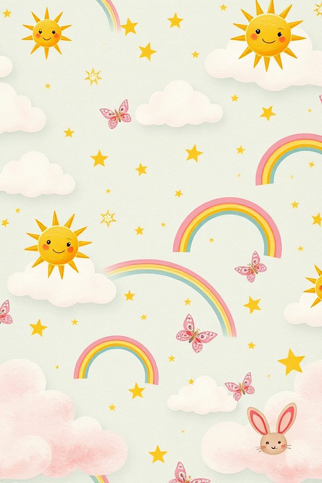 enchanting children s wallpaper designs