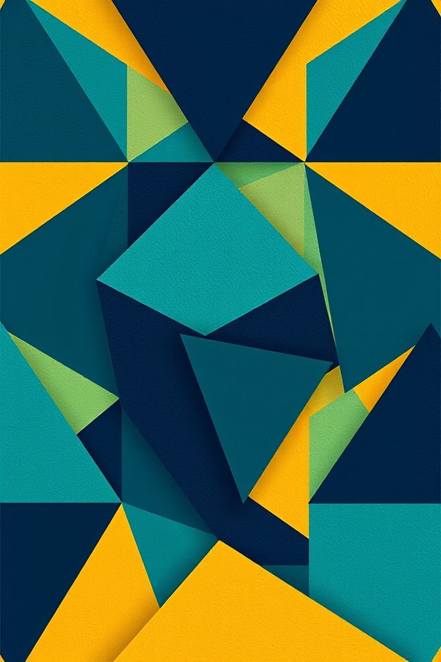 geometric patterned side table