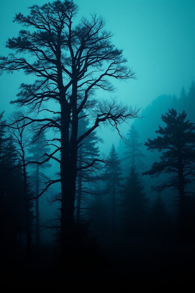 mysterious forest tranquility imagery
