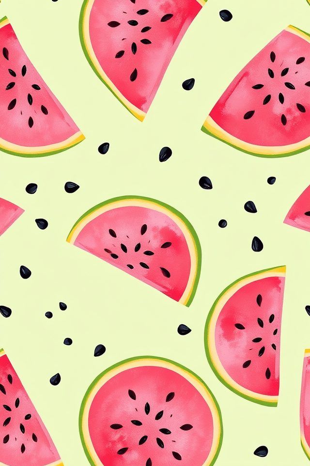nostalgic watermelon pattern designs