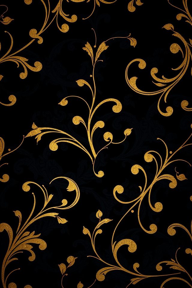 opulent black and gold