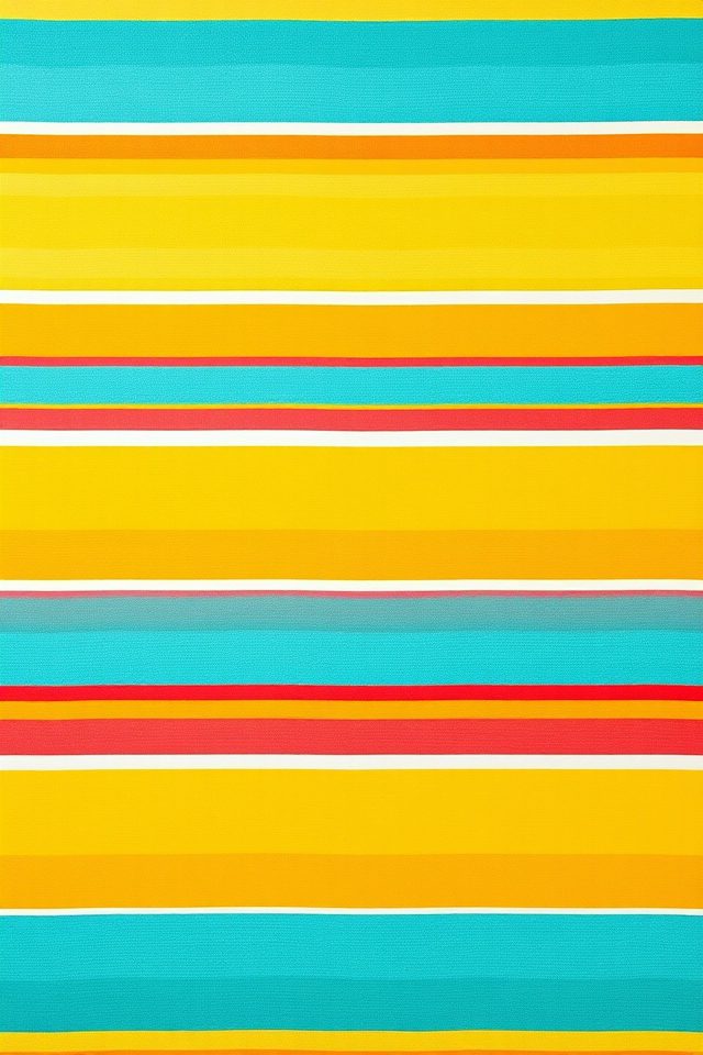 playful colorful striped decor