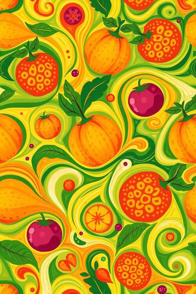 playful food art decor