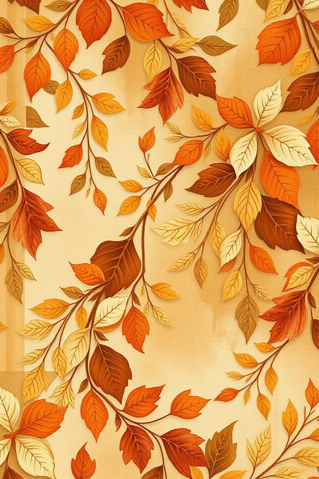 17 Wallpaper Ideas for Fall to Refresh Your Space 3 rustic botanical autumn decor