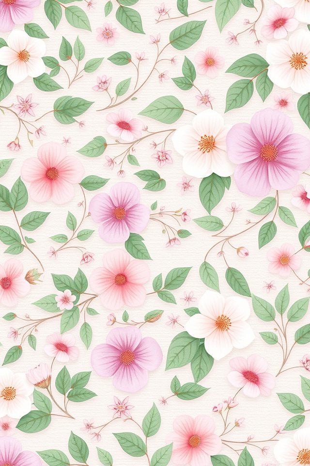 serene floral nursery decor