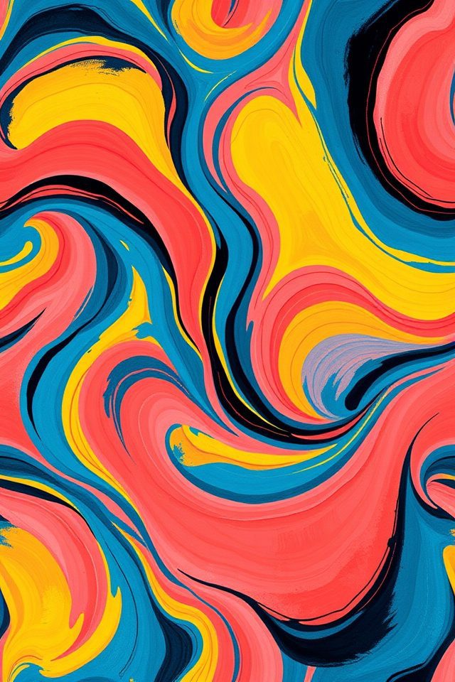 vibrant abstract nursery wallpapers