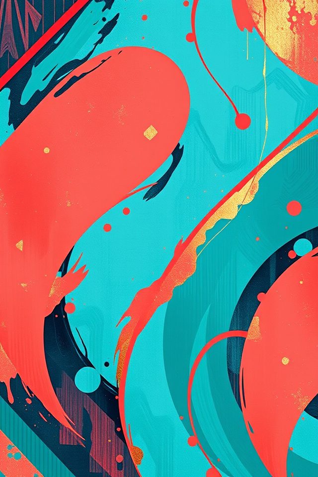 18 Wallpaper Ideas for GF That Will Brighten Any Room 4 vibrant bold abstract wallpapers