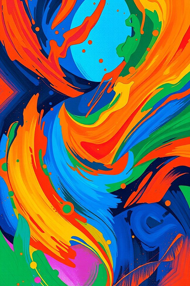 vibrant creative energy expression