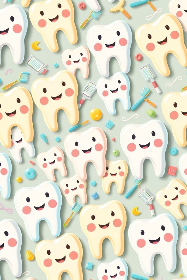 vibrant dental hygiene posters