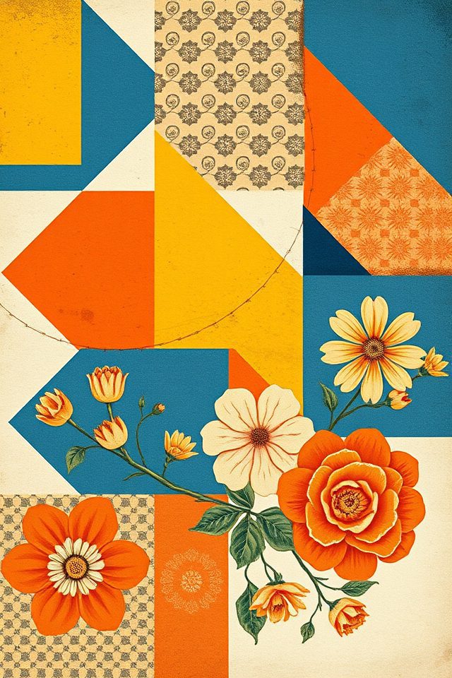 vibrant eclectic wallpaper design