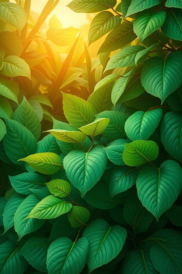 vibrant exotic nature indoors