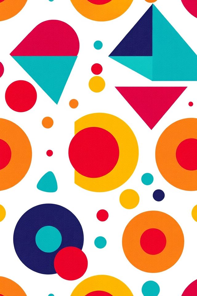 vibrant geometric winter decor