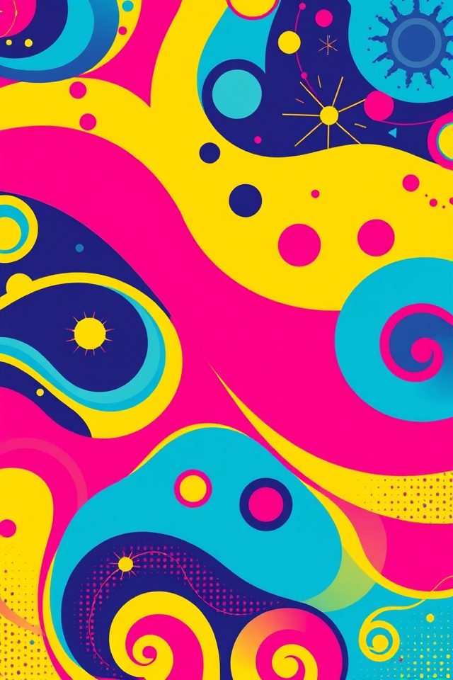 vibrant nostalgic artistic expression