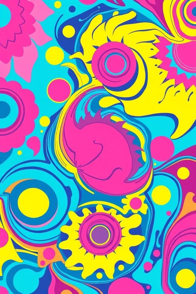 vibrant nostalgic pop decor