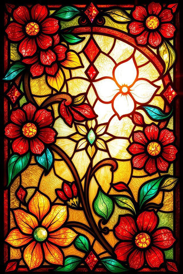 vibrant stained glass designs