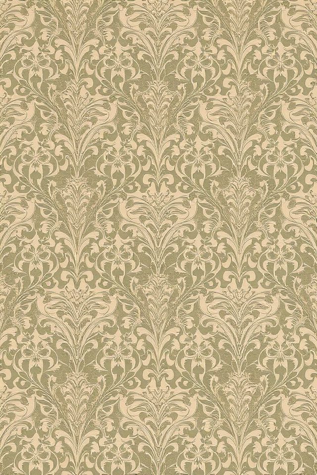 vintage wallpaper adds charm