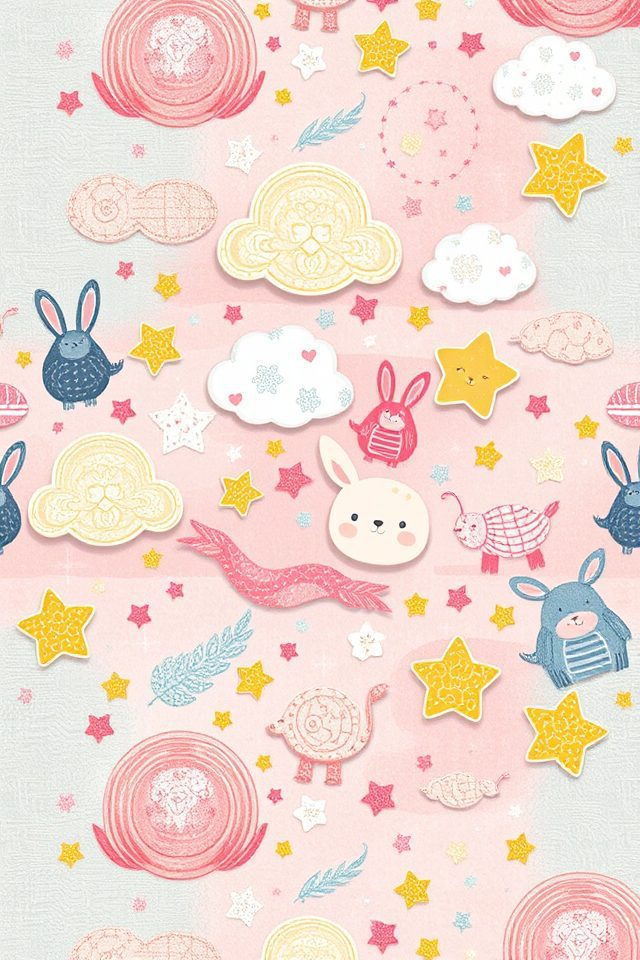 whimsical animated character wallpaper