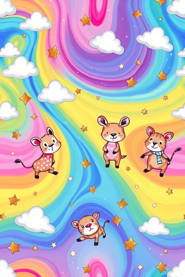 whimsical cartoon character wallpapers