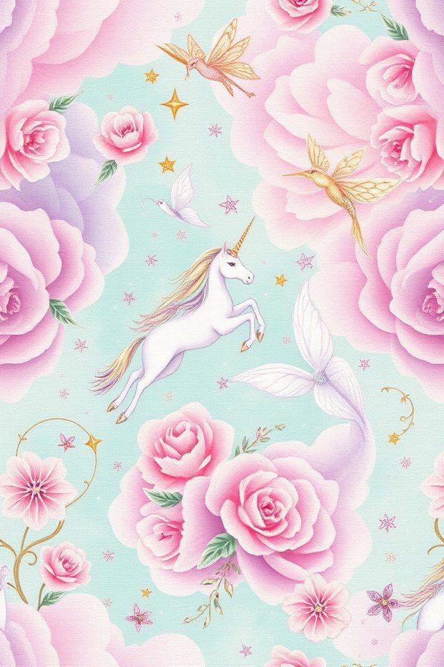 whimsical mythical creature wallpaper