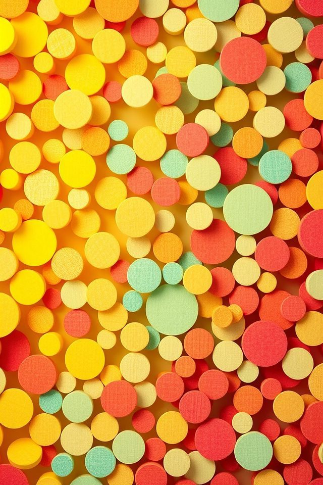 whimsical polka dot patterns