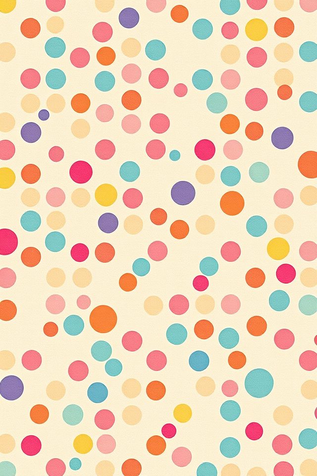 whimsical polka dot wallpaper
