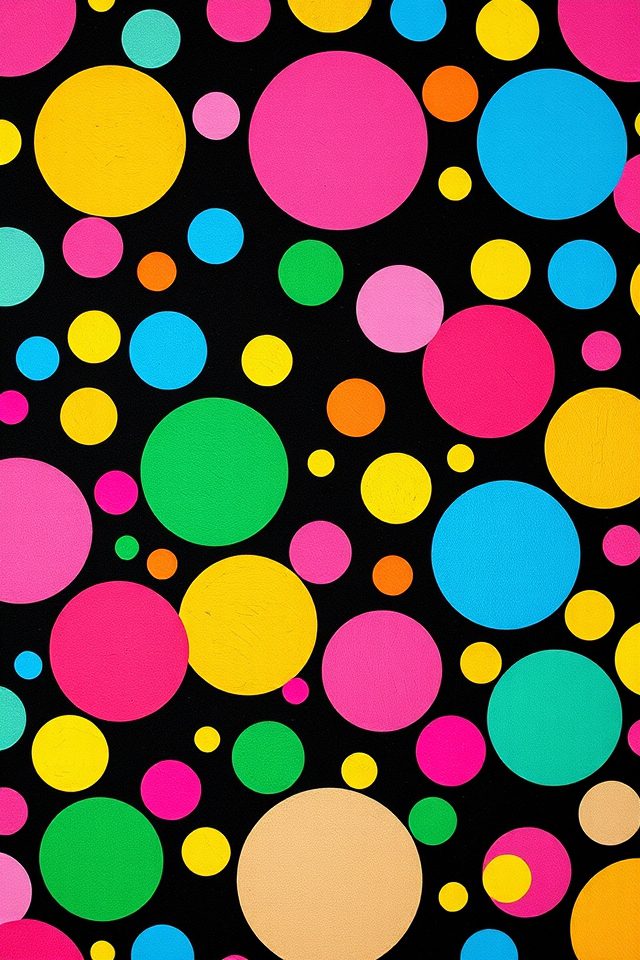 whimsical polka dots design