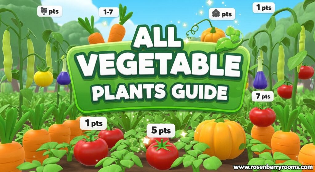 All 37+ Vegetable Plants in Grow a Garden