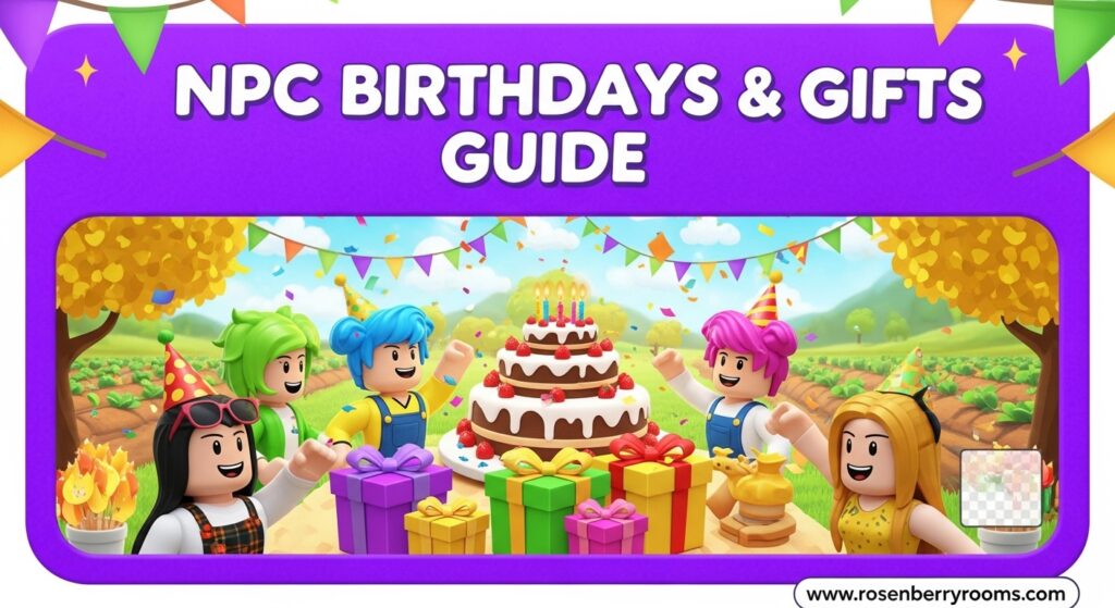 All NPC Birthdays and Gifts in Grow A Garden
