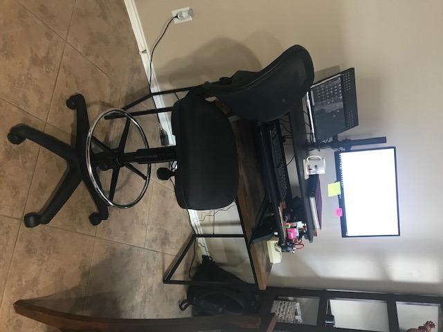 Office Star DC Series Deluxe Breathable Mesh Back Ergonomic Drafting Chair with Lumbar Support and Adjustable Footring, Black Fabric Customer Review Office Star DC Series Deluxe Breathable Mesh Back Ergonomic Drafting Chair with Lumbar Support and Adjustable Footring, Black Fabric - Customer Photo 1