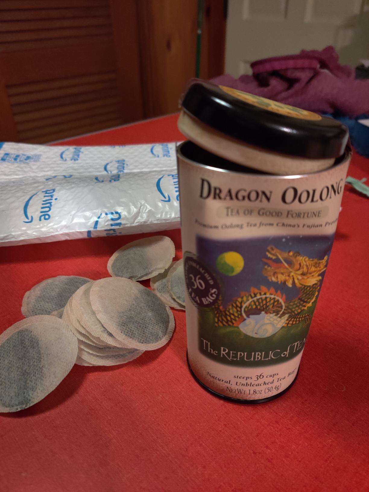 The Republic of Tea - Dragon Oolong Tea Tin, 36 Tea Bags, Naturally Caffeinated - Customer Photo 1