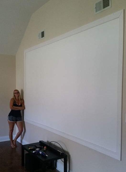 Projector Screen Paint - High Definition, 4K/8K, Ultra White - Quart - Customer Photo 1