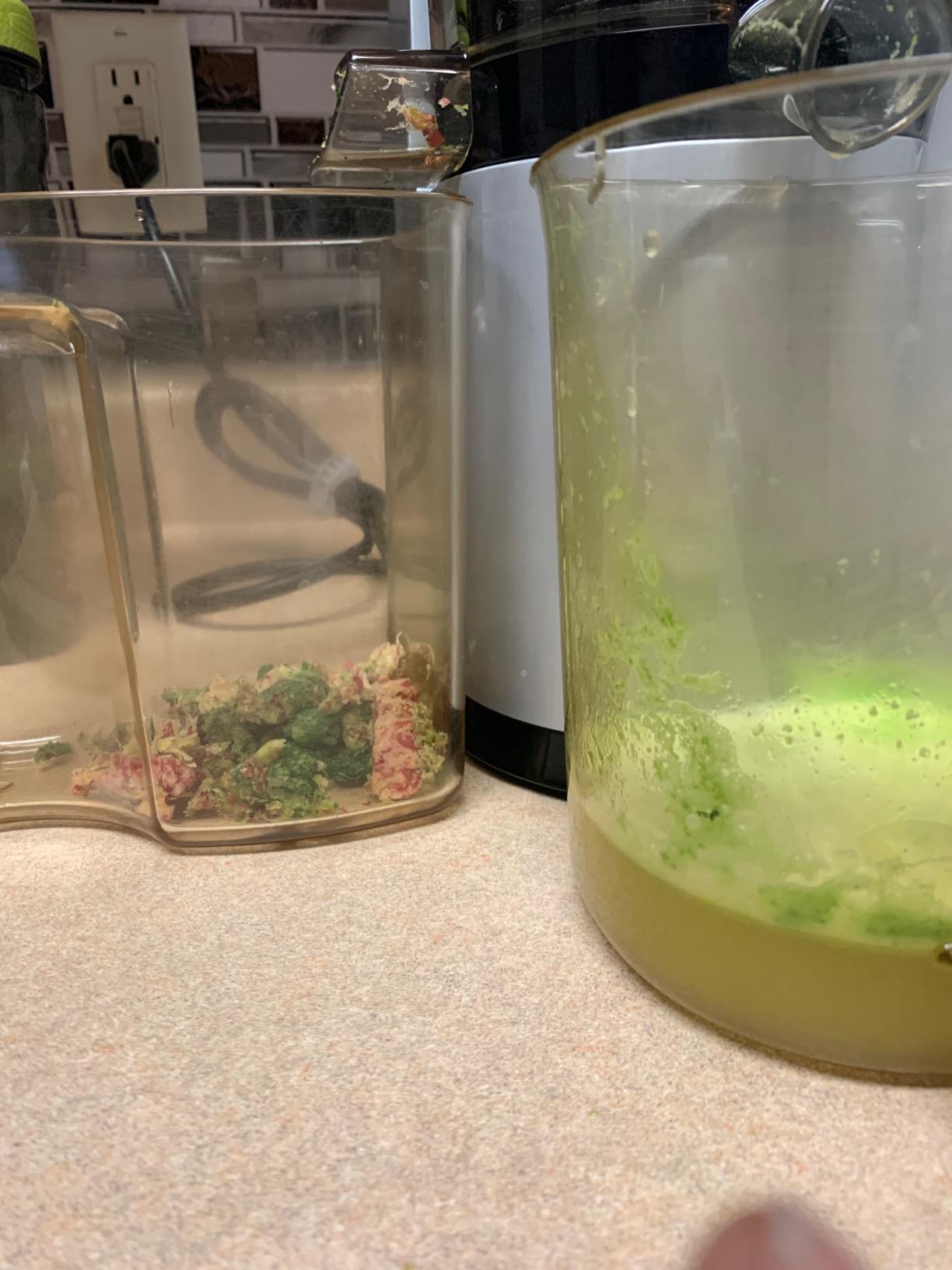 Omega Juicer Cold Press Vertical 43 RPM Slow Masticating Compact Juice Extractor for Fruits and Vegetables Quiet Operation with 3 Stage Auger Automatic Pulp Ejection and No-Drip Tap, 150-Watts, Red - Customer Photo 5