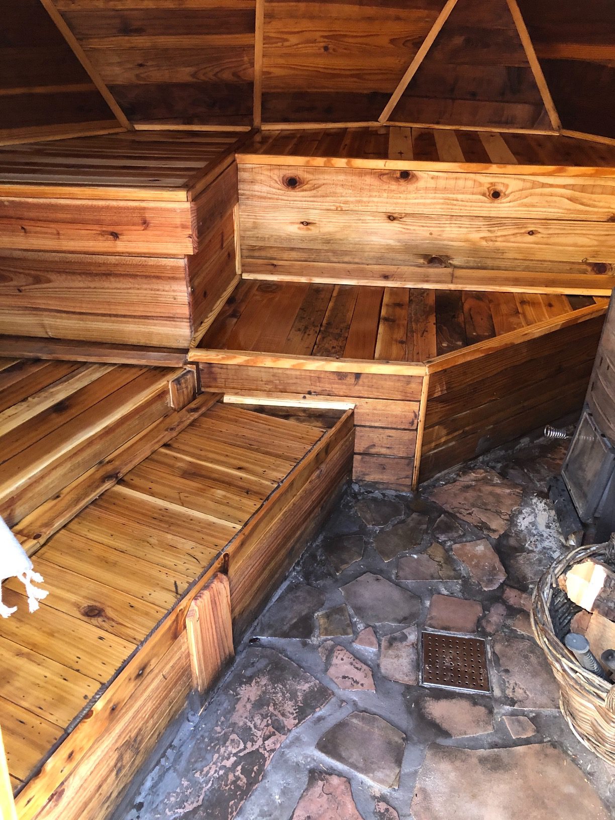 All Natural Sauna Wood Oil for Restoring and Protecting Saunas | Interior and Exterior Application | Cedar Scent | 1 Gallon Size - Customer Photo 2