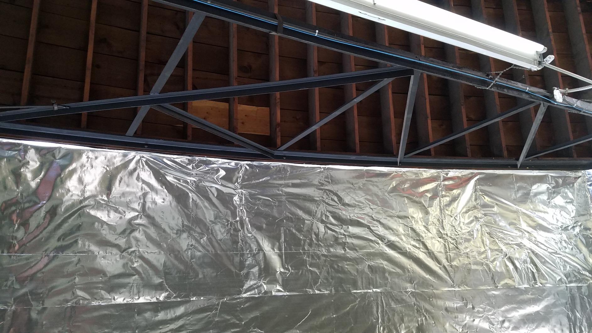 Houseables Radiant Barrier, Radiant Barrier Insulation Roll, Attic Insulation, 1000 Sq Ft, 250'x4', House Wrap, Reflective Foil, Attic Foil, Double Reflective Heat Shield, Perforated Aluminum, Thermal Customer Review Houseables Radiant Barrier, Radiant Barrier Insulation Roll, Attic Insulation, 1000 Sq Ft, 250'x4', House Wrap, Reflective Foil, Attic Foil, Double Reflective Heat Shield, Perforated Aluminum, Thermal - Customer Photo 2