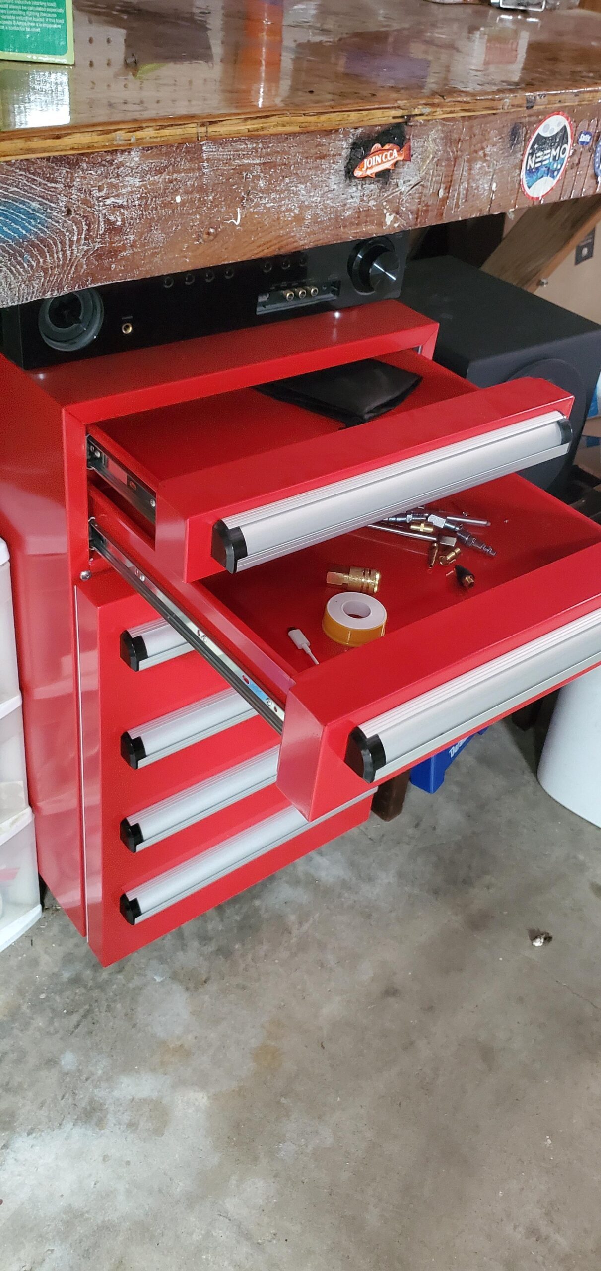 Whynter TBR-185SR 1.8 cu. ft. Portable Tool Box Refrigerator with 2 Drawers and Lock - Red Customer Review Whynter TBR-185SR 1.8 cu. ft. Portable Tool Box Refrigerator with 2 Drawers and Lock - Red - Customer Photo 1