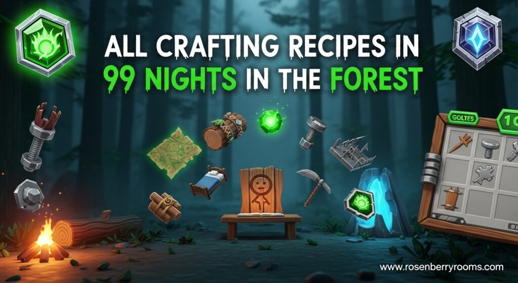 Crafting Recipes in 99 Nights