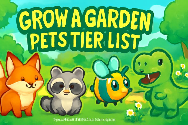 Grow a Garden Pets Tier List guide