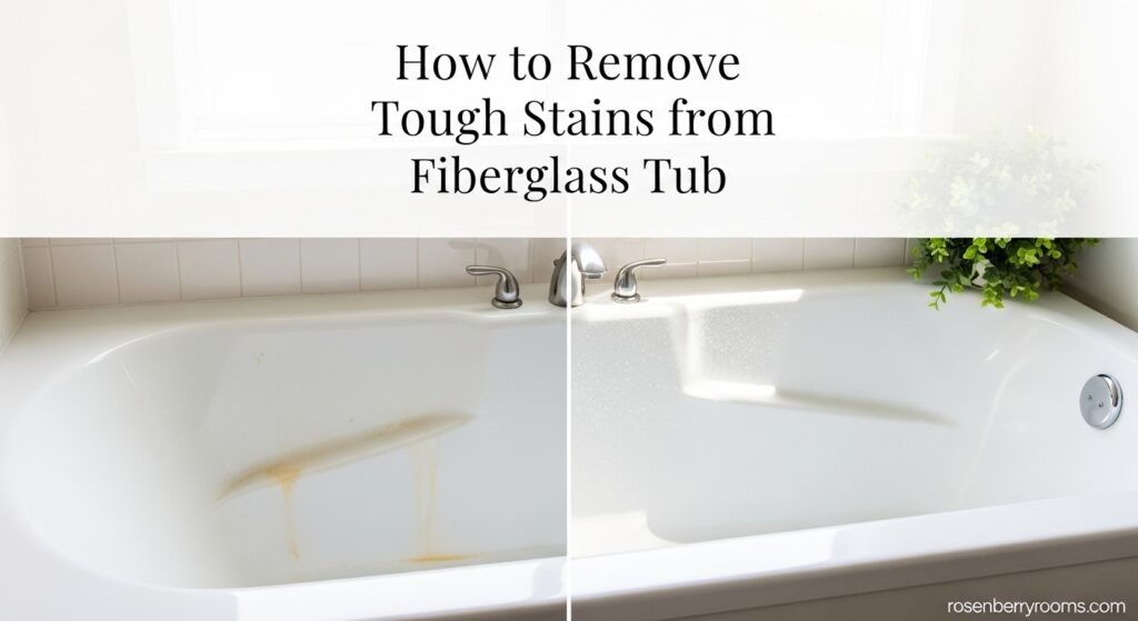 How to Remove Tough Stains from Fiberglass Tub
