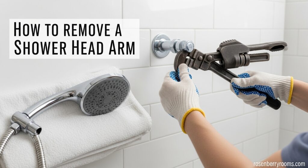 How to Remove a Shower Head Arm