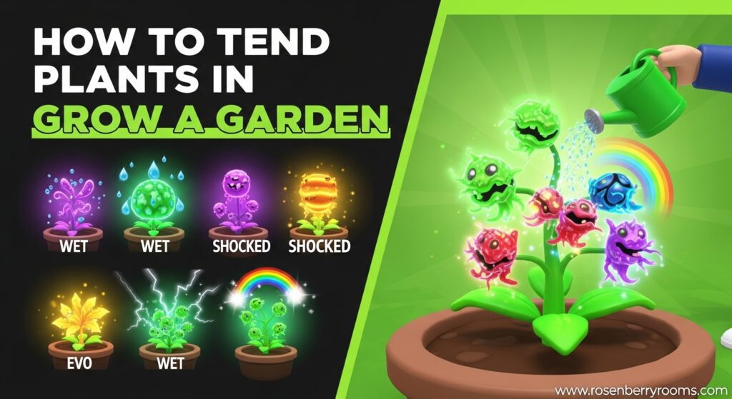 How to Tend Plants in Grow a Garden